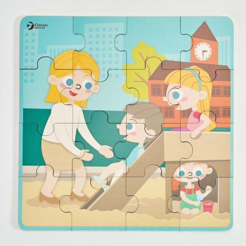 Puzzle Day koolis, Classic World hind ja info | Imikute mänguasjad | kaup24.ee