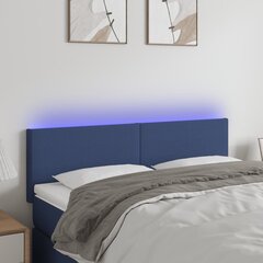 vidaXL LED-voodipeats, kreemjas, 144x5x78/88 cm, kangas hind ja info | Voodid | kaup24.ee
