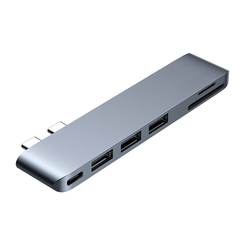 Adapter Ugreen 60560 CM251 6in1 Type-C et HUB USB-C 3USB SD / TF et MacBook Pro hind ja info | USB jagajad, adapterid | kaup24.ee