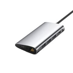 Адаптер Ugreen 50516 CM121 8in1 Type-C До HDMI TF/SD PD 1000mbps 3USB3.0 для Huawei P30 MacBook цена и информация | Адаптеры и USB-hub | kaup24.ee
