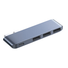 Адаптер Ugreen 60564 CM218 4in1 TYPE-C 3USB3.0 PD для MacBook Air/Pro цена и информация | Адаптеры и USB-hub | kaup24.ee