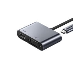 Адаптер Ugreen 50505 CM162 Type-C До HDMI VGA PD для iPad Huawei mate30 MacBook цена и информация | Адаптер Aten Video Splitter 2 port 450MHz | kaup24.ee