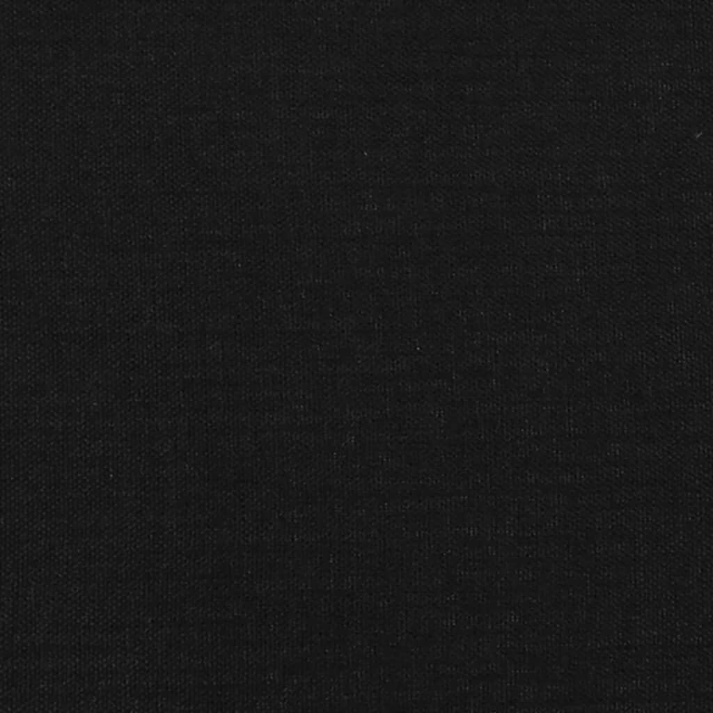 vidaXL kontinentaalvoodi madratsiga, must, 160x200 cm, kangas hind ja info | Voodid | kaup24.ee
