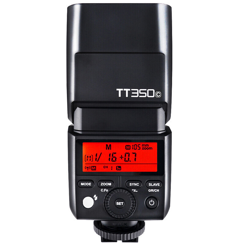 Speedlite kaamera Välklamp Godox TT350C 2.4G TTL 1 / 8000S 36GN et Canon цена и информация | Lisatarvikud fotoaparaatidele | kaup24.ee