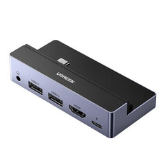 Adapter Ugreen 70688 6in1 USB-C et HDMI PD100W AUX 3.5mm 4K 2USB3.0 et IPAD PRO hind ja info | USB jagajad, adapterid | kaup24.ee