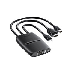 Adapter Ugreen 20484 CM437 3in1 Type-C/MiniDP/HDMI et HDMI 4K PVC et HUAWEI Mate40/P50 Samsung S20 hind ja info | USB jagajad, adapterid | kaup24.ee