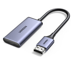 Adapter Ugreen 70693 HDMI to Type-C HDR Alumiiniumi sulam hind ja info | USB jagajad, adapterid | kaup24.ee