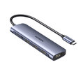 Адаптер Ugreen 80132 CM136 6in1 Type-C До PD100W AUX 3.5mm HDMI 3USB3.0 для HUAWEI Mate40/P50 Samsung S20