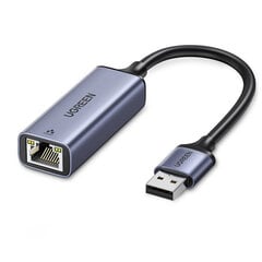 Adapter Ugreen 50921 USB et RJ45 100mbps Alumiiniumi sulam hind ja info | USB jagajad, adapterid | kaup24.ee