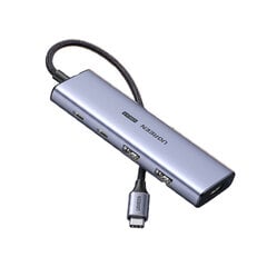 Adapter Ugreen 90376 Type-C et 2USB3.2 2Type-C3.2 HDMI et HUAWEI Mate40/P50 Samsung S20 цена и информация | Адаптеры и USB-hub | kaup24.ee