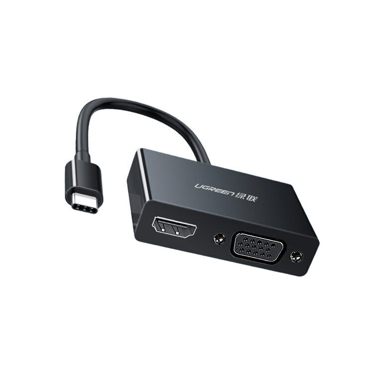 Adapter Ugreen 50251 Type-C et HDMI VGA et HUAWEI Mate40/P50 Samsung S20 цена и информация | USB jagajad, adapterid | kaup24.ee