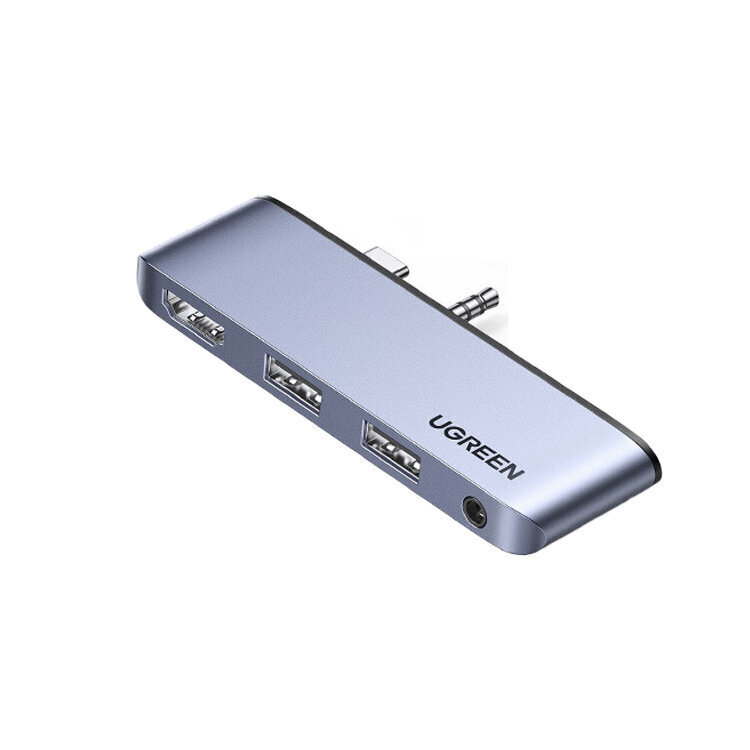 Adapter Ugreen 80332 CM349 Type-C et 2USB3.0 AUX 3.5mm HDMI et Surface Go hind ja info | USB jagajad, adapterid | kaup24.ee