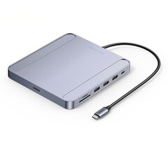 Adapter Ugreen 60378 CM522 Type-C et USB3.0 SD/TF Type-C3.0 1000mbps et HUAWEI Mate40/P50 Samsung S20 iMac base hind ja info | USB jagajad, adapterid | kaup24.ee