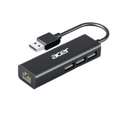 Adapter Acer A401-BS 4in1 USB et 100mbps 3USB2.0 ABS hind ja info | USB jagajad, adapterid | kaup24.ee