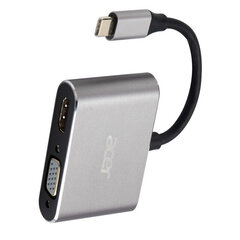 Adapter Acer HY41-T2 Type-C et HDMI VGA et HUAWEI Mate40/P50 Samsung S20 hind ja info | USB jagajad, adapterid | kaup24.ee
