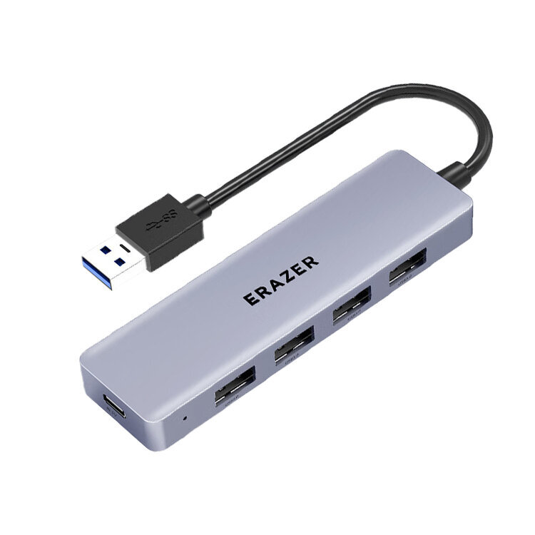 Adapter ERAZER HA05-2 5in1 Type-C et 4USB3.0 Type-C 1m et HUAWEI Mate40/P50 Samsung S20 цена и информация | USB jagajad, adapterid | kaup24.ee