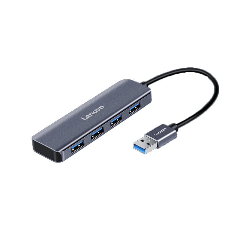 Adapter Lenovo U04-3 4in1 USB et 4USB3.0 1.5m Alumiiniumi sulam цена и информация | USB jagajad, adapterid | kaup24.ee