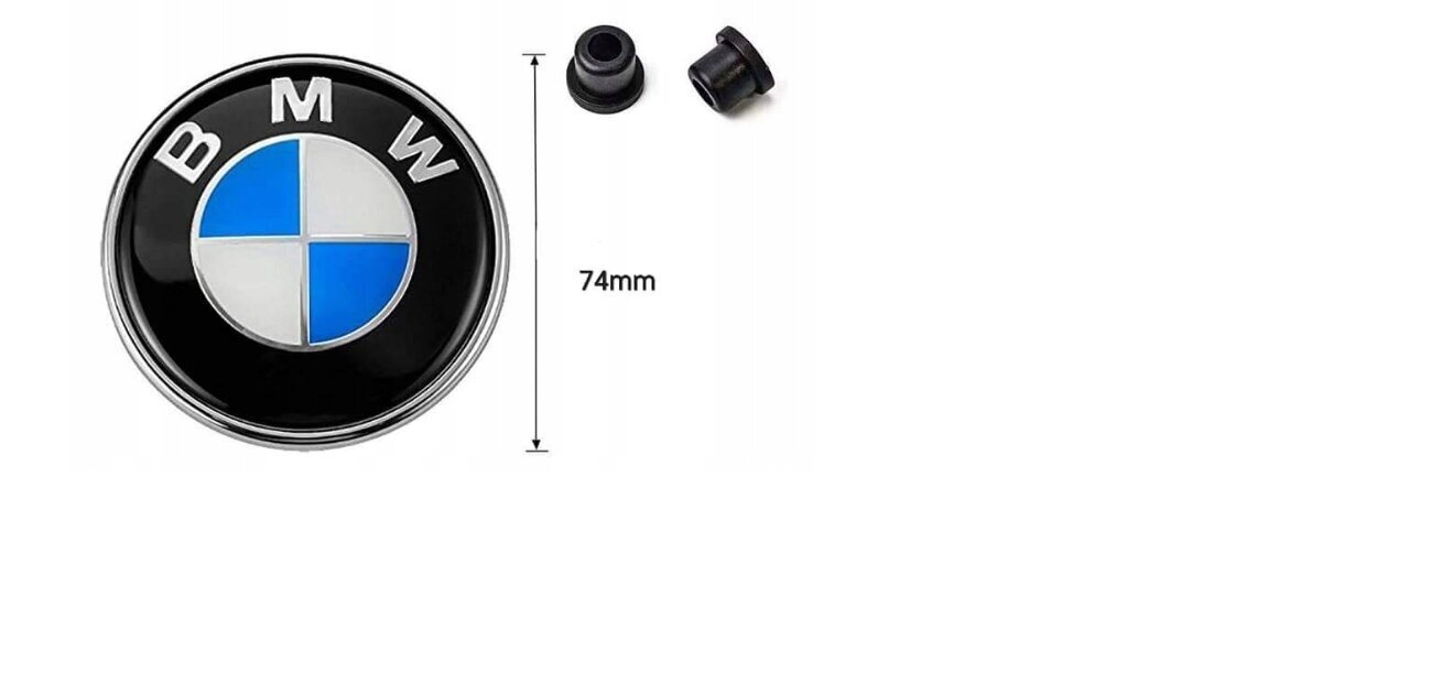 BMW 74 mm embleem mootori- või tagakaanel 1tk. hind ja info | Lisaseadmed | kaup24.ee