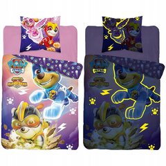 Glow in the dark voodipesukomplekt 160x200 PAW PATROL цена и информация | Детское постельное бельё | kaup24.ee