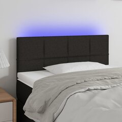 vidaXL LED-voodipeats, must, 90x5x78/88 cm, kangas цена и информация | Кровати | kaup24.ee