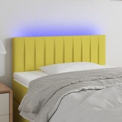 vidaXL LED-voodipeats, roheline, 90x5x78/88 cm, kangas hind ja info | Voodid | kaup24.ee