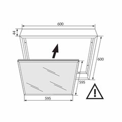 Eko-Light raam LED paneelile, 60x60 cm цена и информация | Монтируемые светильники, светодиодные панели | kaup24.ee