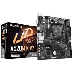 Gigabyte AMD AM4 A520M K V2 1.0 hind ja info | Gigabyte Arvutid ja IT- tehnika | kaup24.ee