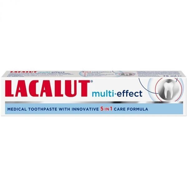 Hambapasta Lacalut Toothpaste Multi-Effect 5in1, 75ml цена и информация | Suuhügieen | kaup24.ee