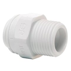 PP011223W John Guest Polypropylene Straight Adaptor (NPTF Thread) hind ja info | Veefiltrid | kaup24.ee