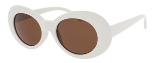 Женские солнцезащитные очки белого и коричневого цвета цена и информация | Naiste päikeseprillid | kaup24.ee