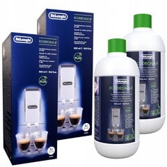 Delonghi EcoDecalk kohvimasinate katlakivieemaldamise vedelik, 2x500 ml hind ja info | Kohvimasinate lisatarvikud | kaup24.ee