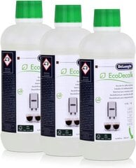 Delonghi EcoDecalk kohvimasinate katlakivieemaldamise vedelik, 3x500 ml hind ja info | Kohvimasinate lisatarvikud | kaup24.ee