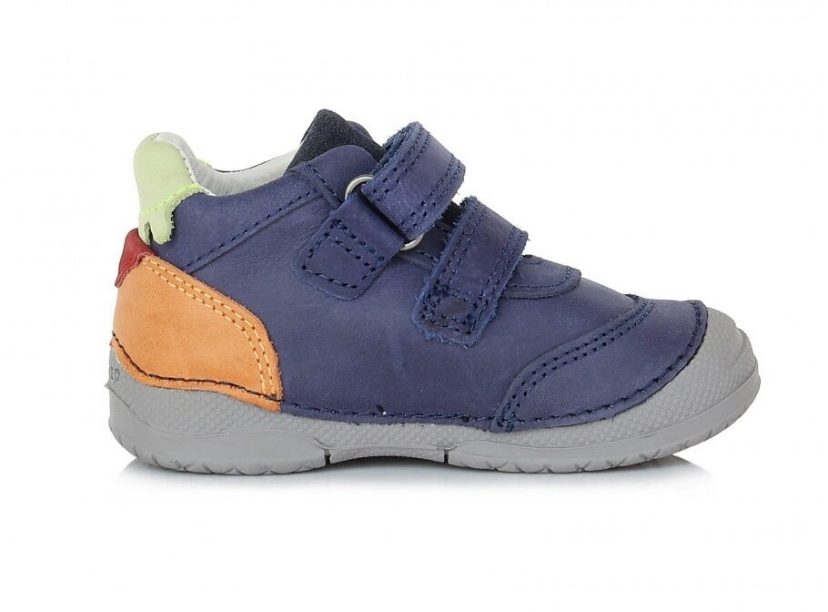 Nahast saapad poistele D.D.STEP. S038-316. Royal Blue. hind ja info | Laste saapad | kaup24.ee