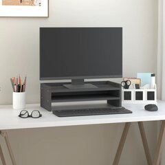 vidaXL monitorialus, hall, 50 x 24 x 16 cm, männipuit цена и информация | Кронштейны для монитора | kaup24.ee