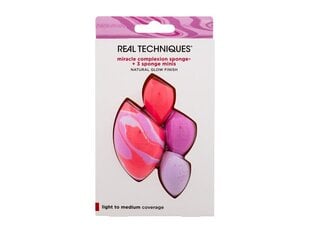 Набор спонжей для макияжа Real Techniques Berry Pop Miracle, 3 шт. цена и информация | Кисти для макияжа, спонжи | kaup24.ee