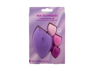 Набор косметических спонжей для лица Real Techniques Afterglow XL Mood, 4 шт. цена и информация | Кисти для макияжа, спонжи | kaup24.ee