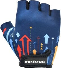 Велосипедные перчатки Meteor Kids Arrows, M цена и информация | Перчатки для турника и фитнеса | kaup24.ee