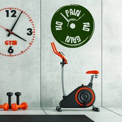 Виниловая зеленая мотивационна наклейка на стену Декор интерьера для фитнеса, тренажерного зала - 100 х 100 см цена и информация | Декоративные наклейки | kaup24.ee