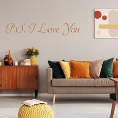 Oranž vinüülist seinakleebis kirjaga Declaration of Love - 120 x 25 cm цена и информация | Декоративные наклейки | kaup24.ee