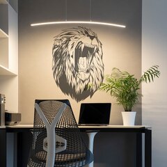 Hall vinüülist seinakleebis Lion Head - 120 x 81 cm hind ja info | Seinakleebised | kaup24.ee