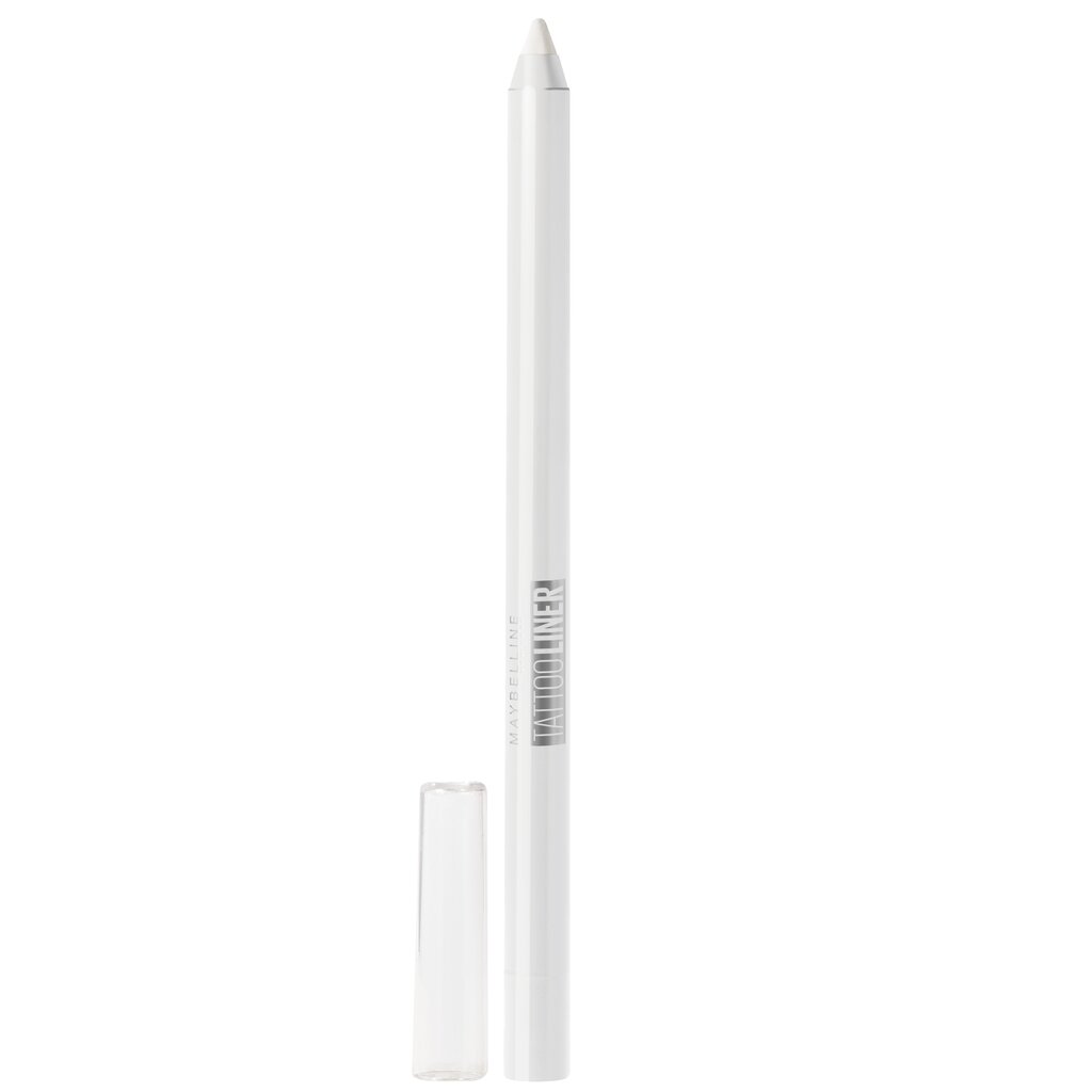 Silmalainer Maybelline Tattoo Liner 970-Polished White, 1,3 g цена и информация | Ripsmetušid, lauvärvid, silmapliiatsid, seerumid | kaup24.ee