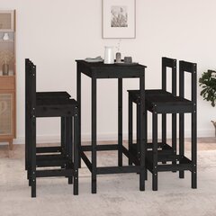 vidaXL 5-osaline baarikomplekt, männipuit цена и информация | Комплекты мебели для столовой | kaup24.ee