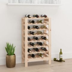 vidaXL veiniriiul, 61,5x30x107,5 cm, männipuit hind ja info | Köögikapid | kaup24.ee