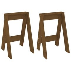 vidaXL pukid 2 tk, meepruun, 40 x 40 x 60 cm, männipuit hind ja info | Söögilaua toolid, köögitoolid | kaup24.ee