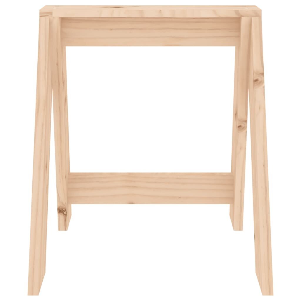 vidaXL pukid 2 tk, 40 x 40 x 45 cm, männipuit hind ja info | Söögilaua toolid, köögitoolid | kaup24.ee