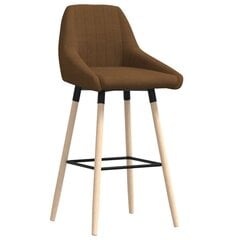 vidaXL baaripukk, pruun, kangas hind ja info | Söögilaua toolid, köögitoolid | kaup24.ee
