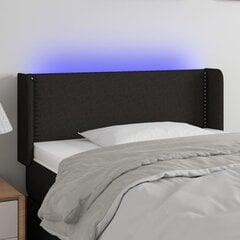 vidaXL LED-voodipeats, must, 103x16x78/88 cm, kangas hind ja info | Voodid | kaup24.ee