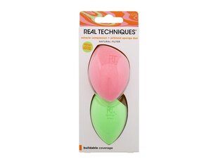 Набор спонжей для лица Real Techniques Miracle Complexion Sponge + Miracle Airblend Sponge Duo, 2 шт. цена и информация | Кисти для макияжа, спонжи | kaup24.ee