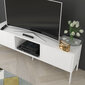 Valge kaasaegne tv laud Dancan MIRKA / 130 cm lai hind ja info | TV alused | kaup24.ee