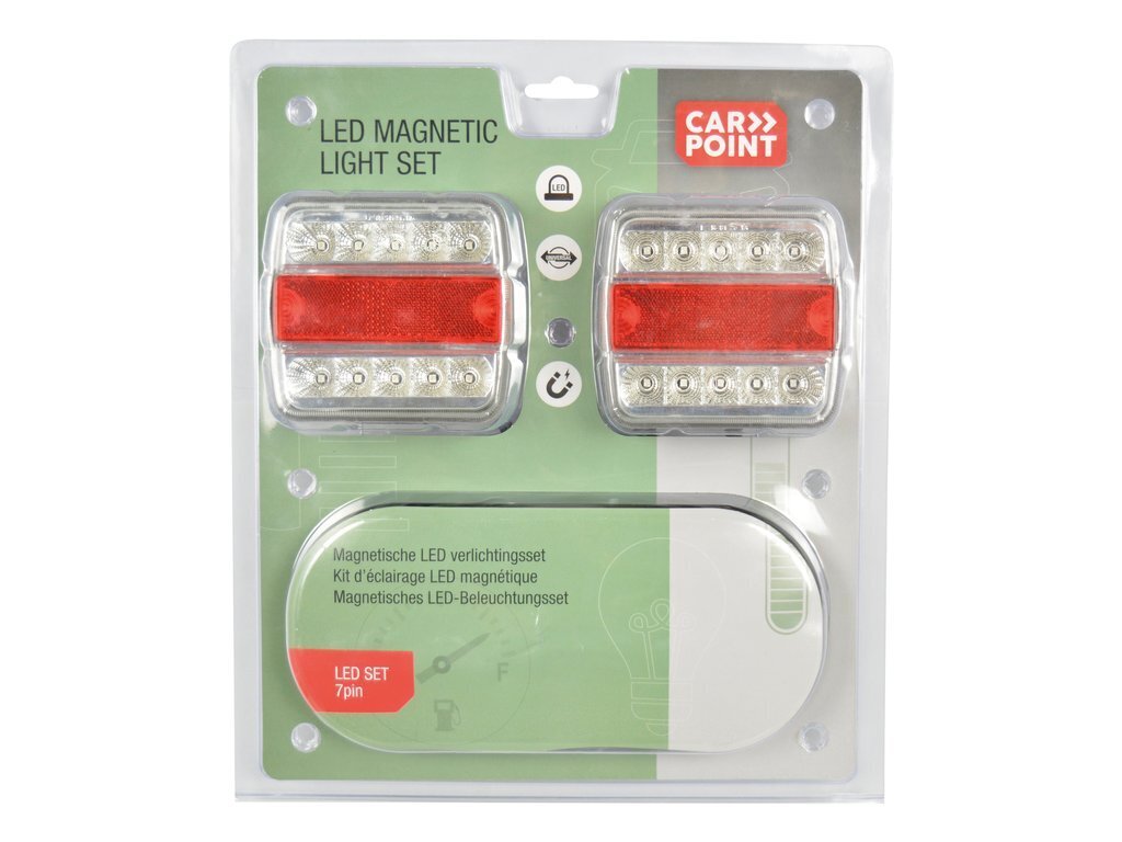 Haagise tuled komplekt magnetika LED 12V E11 CARPOINT 0440021 hind ja info | Haagised ja varuosad | kaup24.ee